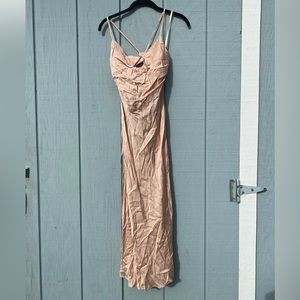 Andjela strappy silk dress worn once; size M